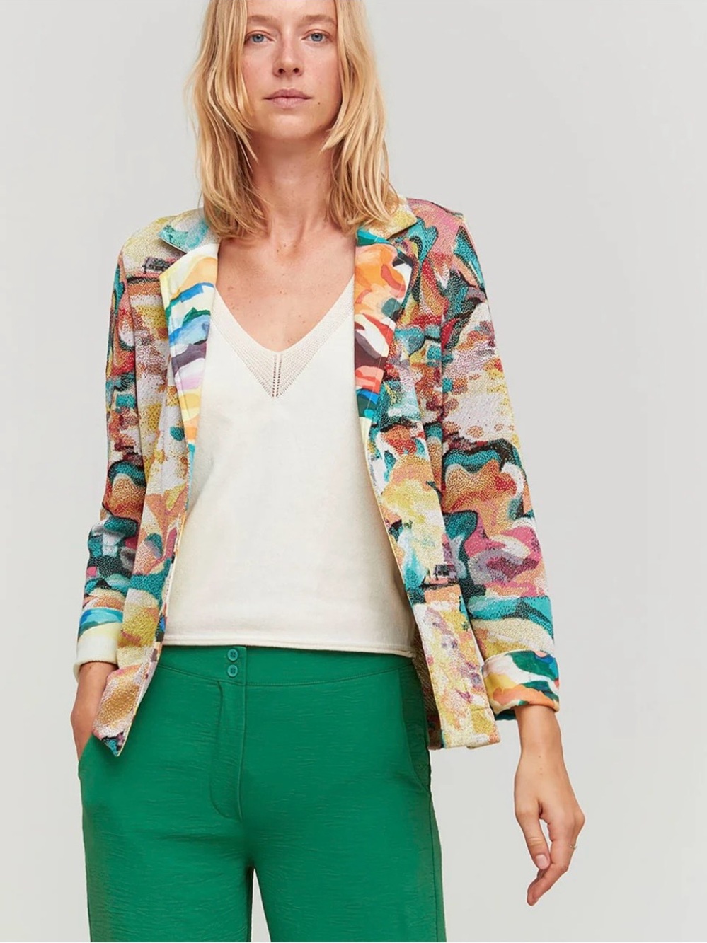 ALDO Martins Color Patterned Blazer NWT Medium